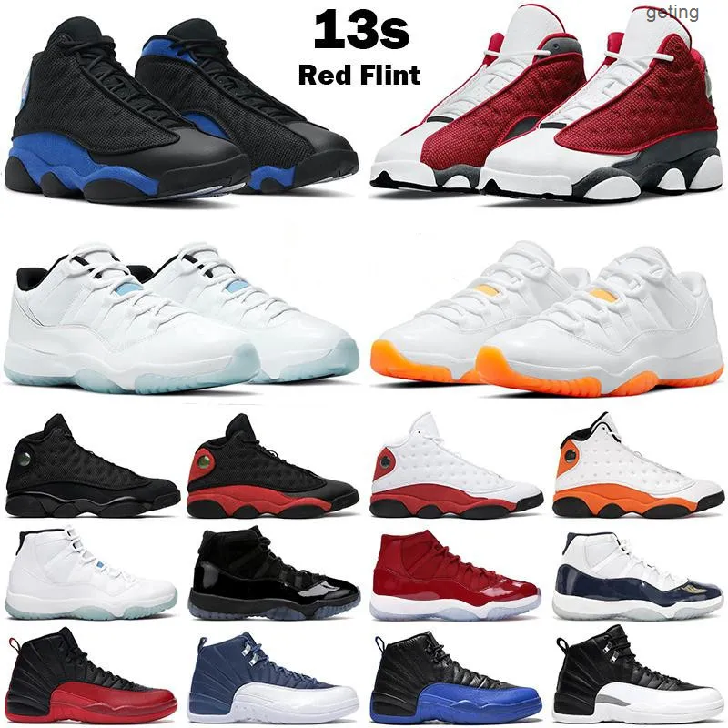 야외 운동화 남성 여성 Jumpman 11s 감귤류의 전설 파란색 낮은 Jubilee 13S 레드 플린트 블랙 하이퍼 로얄 12S 트레이너 리버스 독감 게임