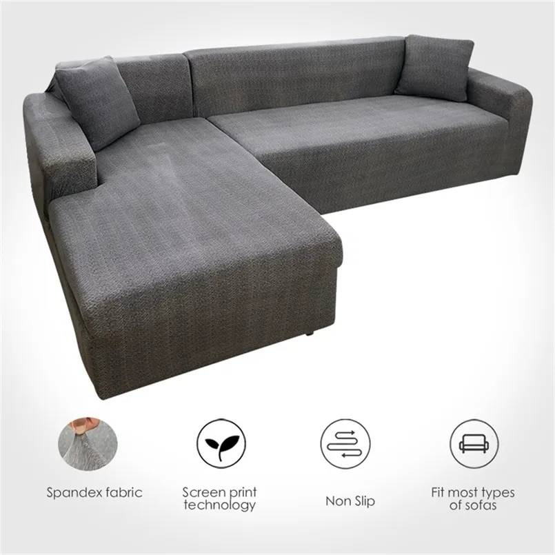 Korsmönster Elastisk Soffa Täck Stretch S För Vardagsrum Soffa Loveseat Slipcovers 220302