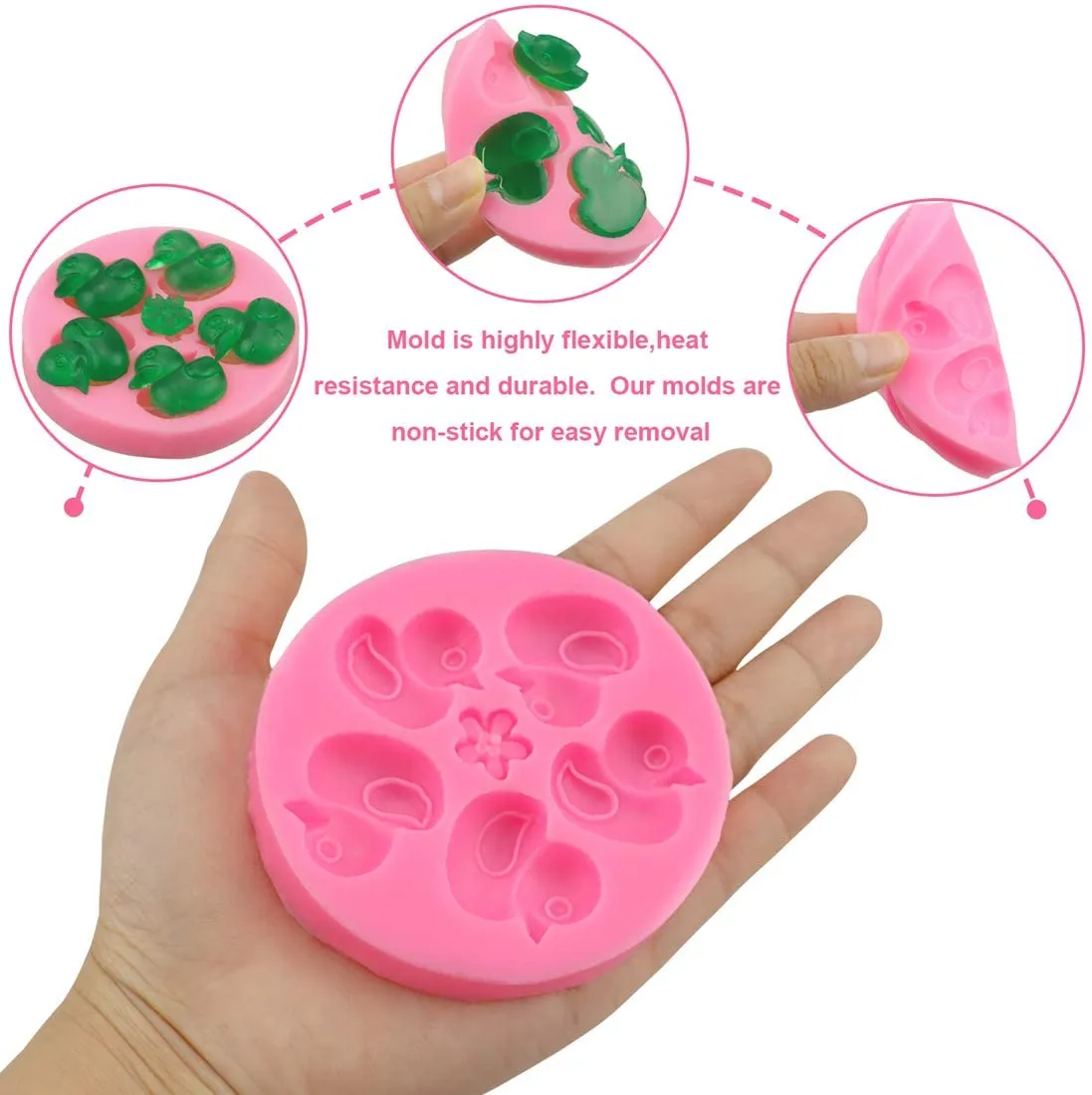 5 Cavity Fondant Buck Silicone Pink Mold On Food Food Grade For Candy, Cake  Decoration, And Jewelry Making 1222258 From Vitic_shop, $1.51