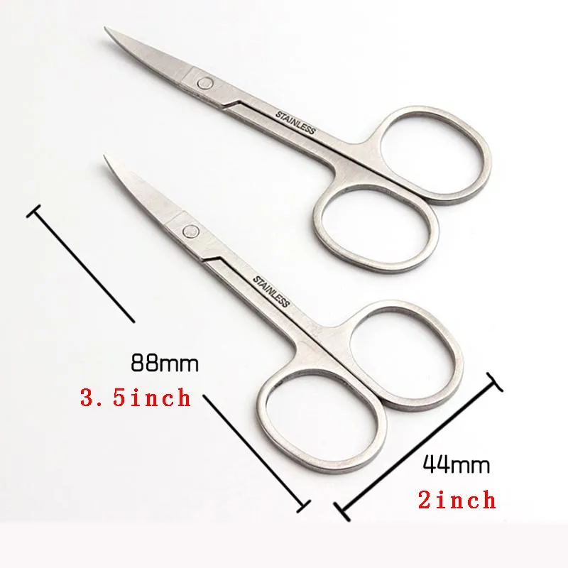 Home Stainless Steel Eyebrow Scissor Hair Trimming Beauty Makeup Nail Dead Skin Remover Tool RH5346