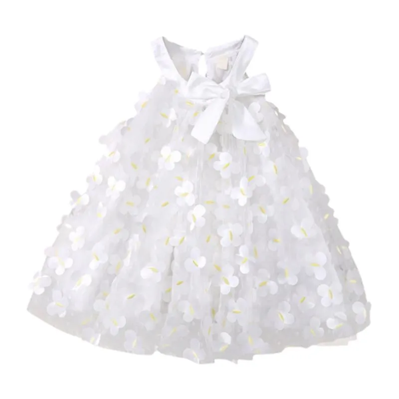 Robes de fille bébé fille robe enfant en bas âge enfants vêtements filles Floral papillon Tulle princesse Vestidos