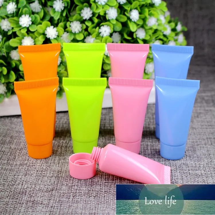 5pcs/lot 5 ml Empty Plastic Cosmetic Tube Squeeze Lotion Bottle Facial Cleanser Containers Travel Face Cream Sample Gel Vials