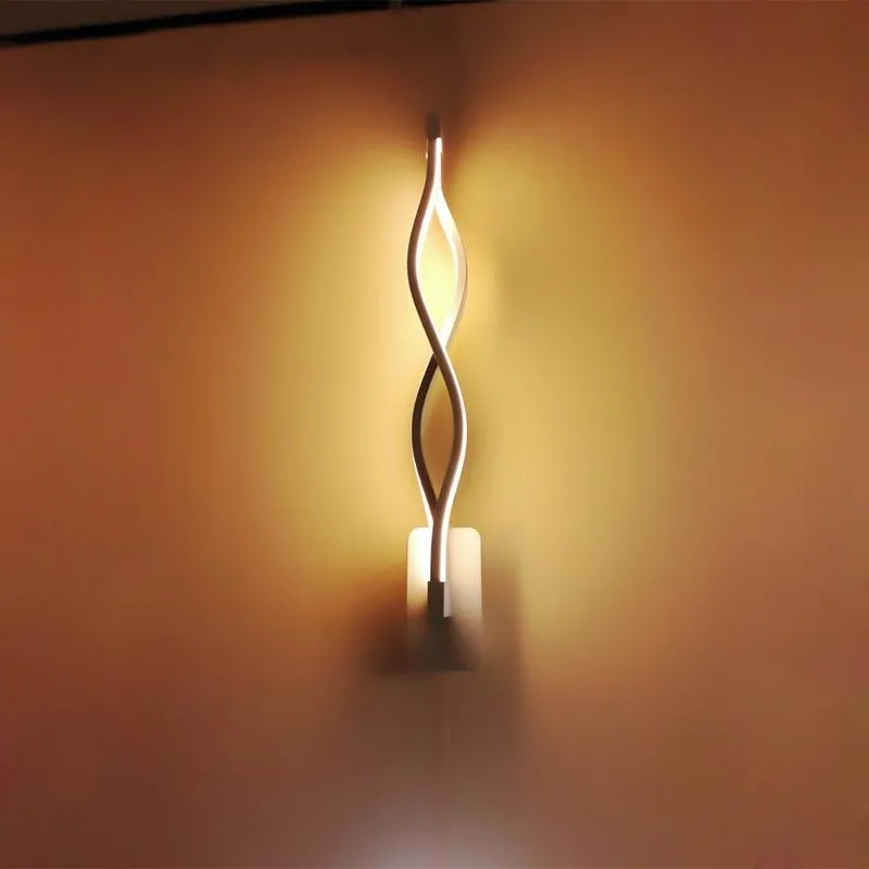 Wandlampe LED WAVY Schlafzimmer Korridor Wohnzimmer TV -Hintergrund Aluminium Lichtern Leichtdekoration