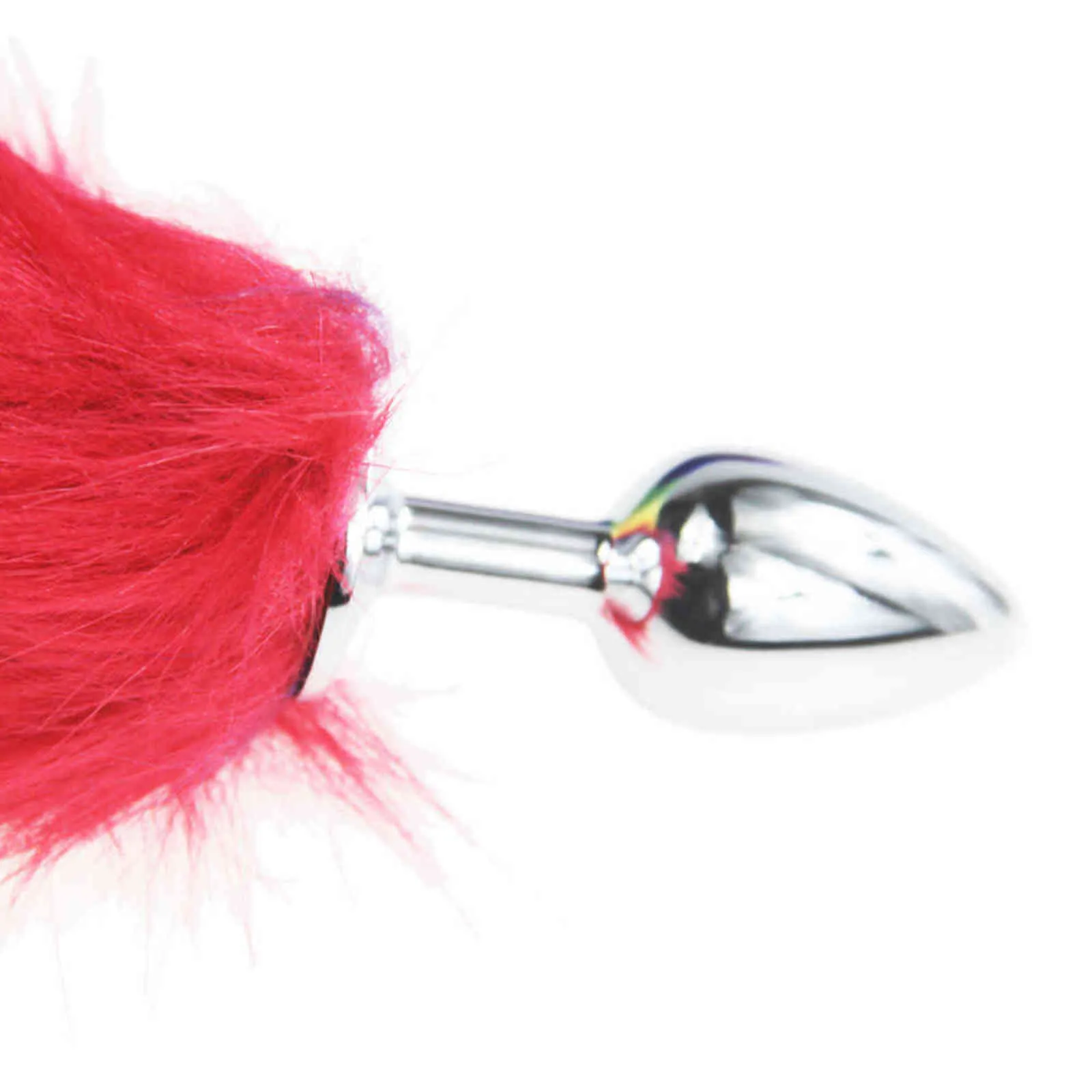 Juguetes sexuales anales Nxy, cola de perro de zorro arcoíris, tapón de metal peludo, trasero sexy, Bdsm, coqueteo, ano para mujeres, juguete para adultos de gato salvaje_voghion.com