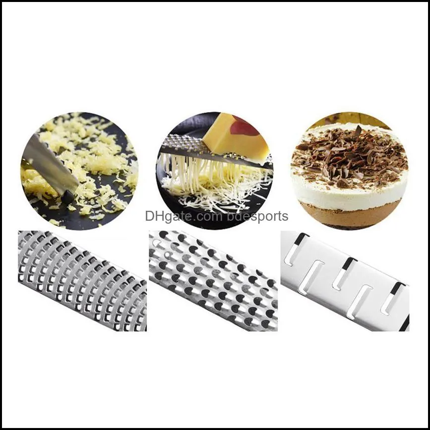 Multifunctional Rectangle Stainless Steel Cheese Shaver Tool Grater Chocolate Lemon Zester Peeler Kitchen Gadgets Vegetable with