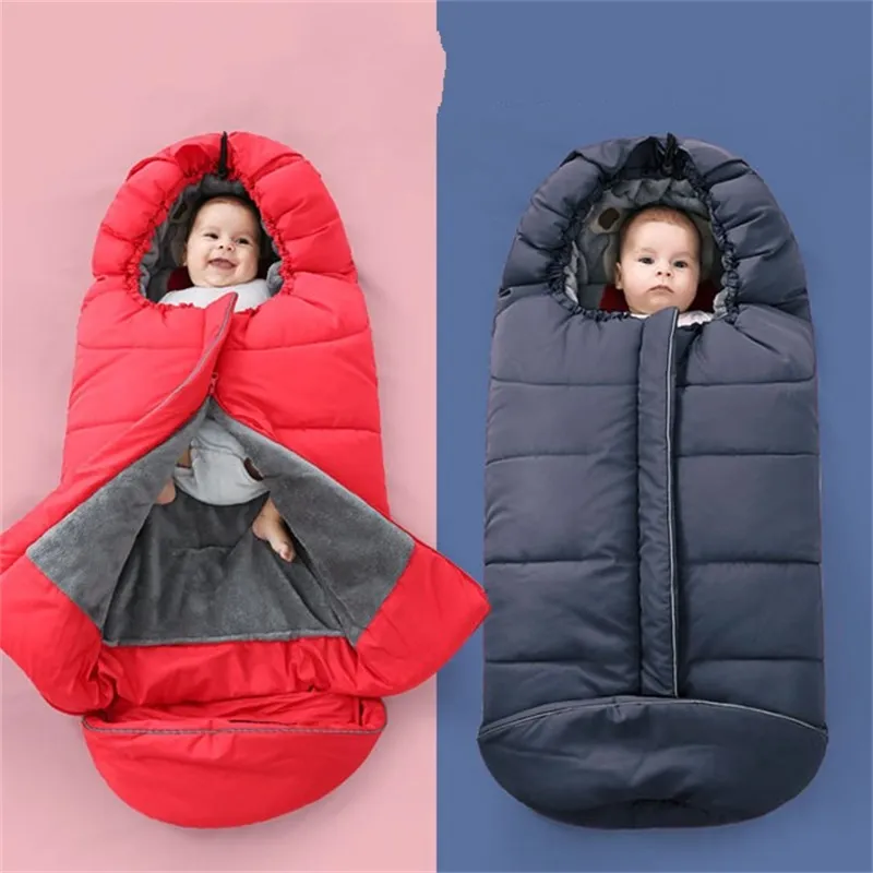 Sac de couchage pour bébé, enveloppe d'extrait de nouveau-né anti-neige dans la poussette, cocon chaud pour enfants, voyage de sommeil 20211227 H1