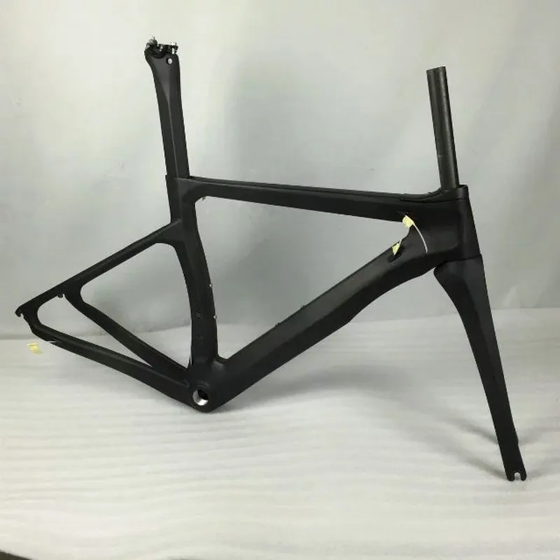 Top Sale Full Carbon Bike Frame UD Black Custom Logos och Color Bicycle Frames XXS XS S M L China Cycling Rameset BSA
