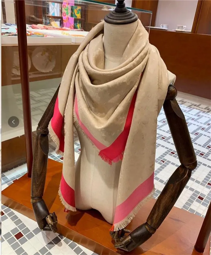 Lady Scarf The popular fashion style of silk scarf luxurys Pashmina Top quality Warm Fashion Designers Wool Cashmere Scarves 140*140cm