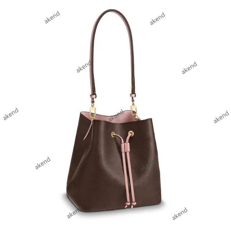 2020 Bolsas femininas de alta qualidade NEONOE Cordão de couro Moda Famoso designer de luxo Mensageiro de ombro Bolsa Tote bolsas Bolsas cruzadas Bolsa