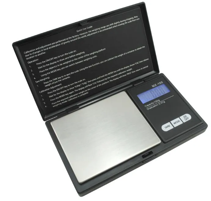 2021 Mini bolsillo escala digital 0.01 x 200 g de joyería de oro de la moneda de plata Balance de pesaje LCD LCD Electronic Digital Scale Balance Fast Ship