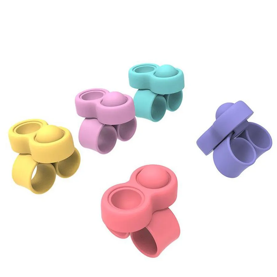 Push Bubble Fidget игрушки сенсорные кольца браслеты головоломки прессование пальцев пузырьки стресс браслет браслет браслет