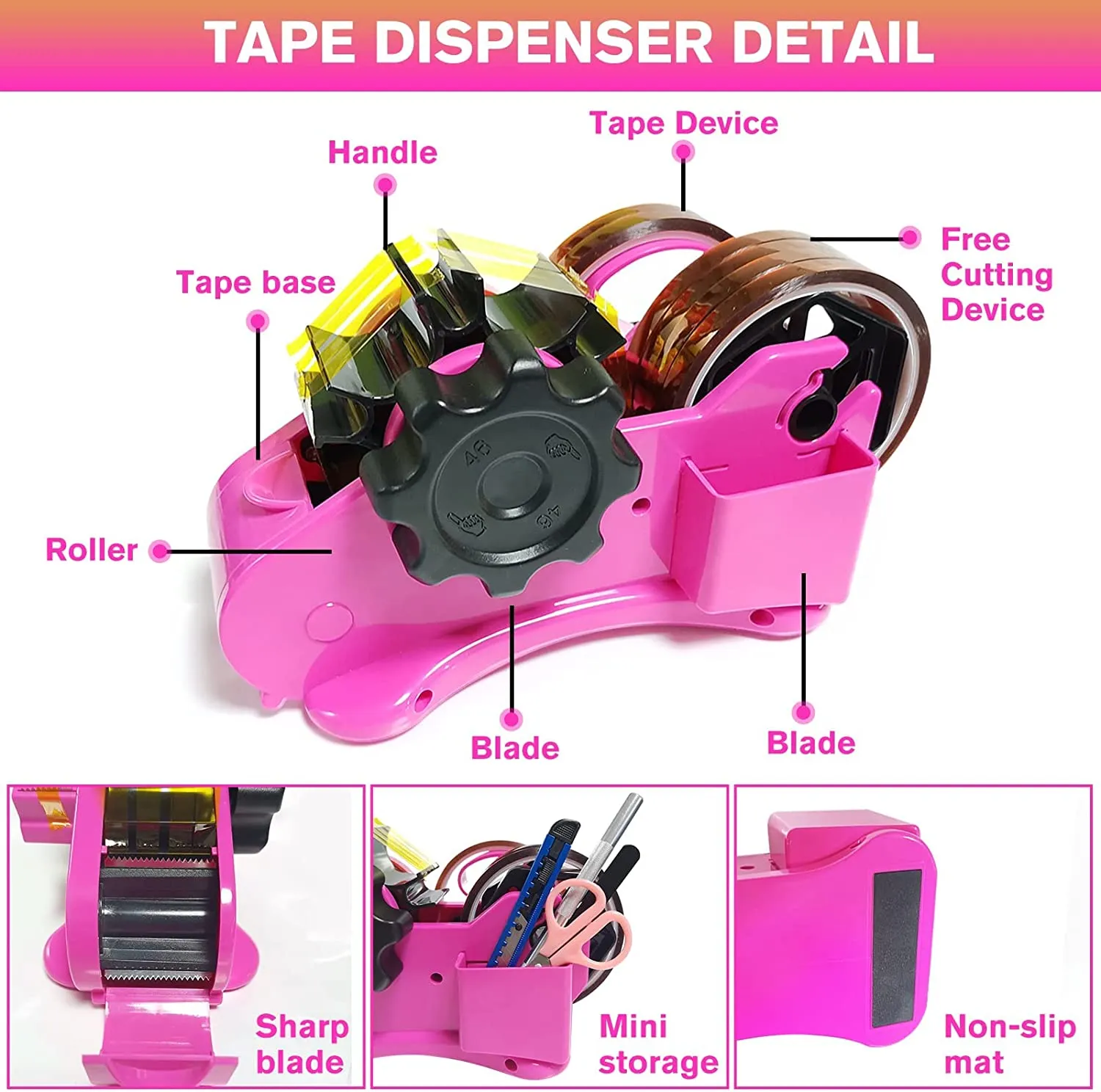 Wholesale Multi Roll Heat Transfer Water Tape Dispenser With Fixed