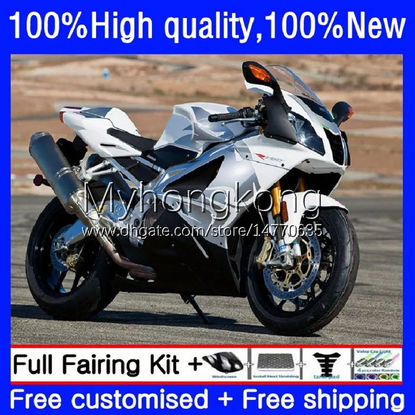 RSV1000R Mille RV60 RSV 1000 R Gümüş Beyaz 1000R 2003 2004 2005 2006 Cowling 9No.72 RSV1000RR RSV1000 RSV-1000 R RR 03 04 05 06 Motosiklet Fairing