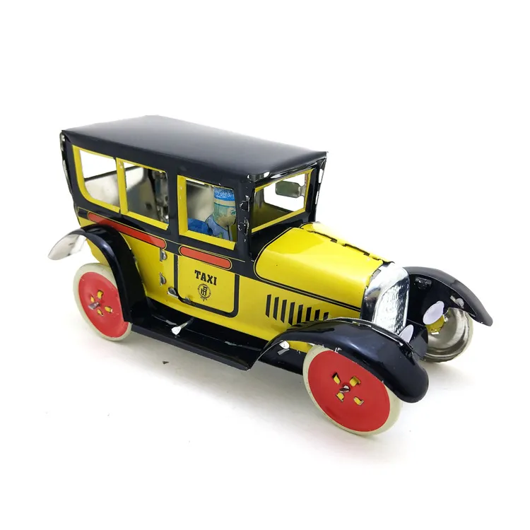NB Tinplate Vintage Vintage Clockwork Toys Car & Lodon Taxi Nostalgic