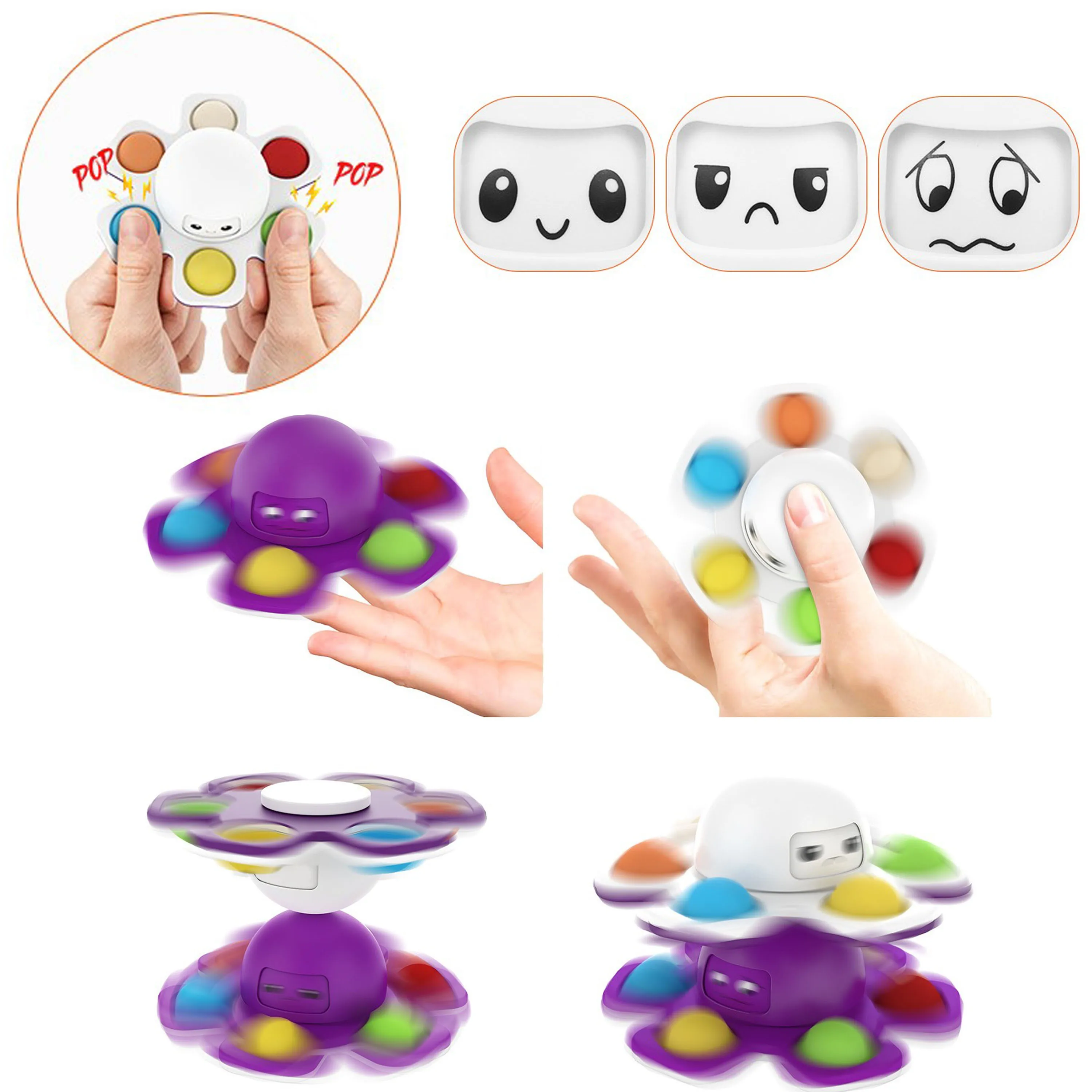 fidget toys de spinner antiestresse spinning top autismo ansiedade e alvio estresse drinquedo para funny antistress gift toy