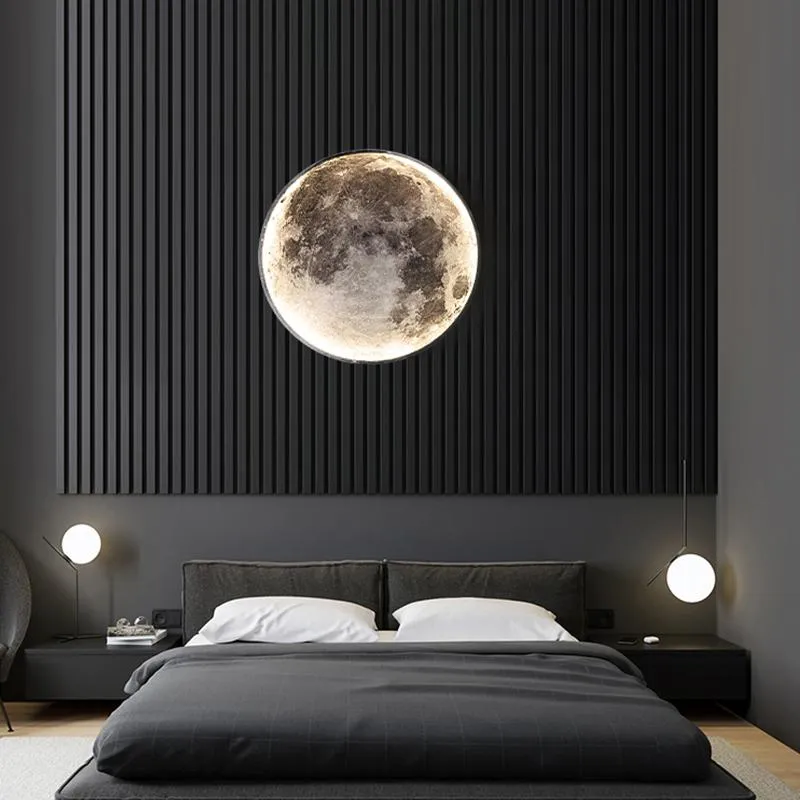 Lampada Da Parete A Mezzaluna Dimerabile - 20W LED, 3 Temperature Colore, Telecomando, Per Camera Bambini E Camera Da Letto