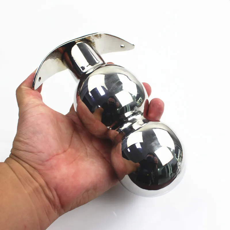 6 Sizes Male Stainless Steel Solid Anal Ball Anus Expander Butt Stopper Metal Stimulator Dilator Plug Sex Toys HH8-1-88