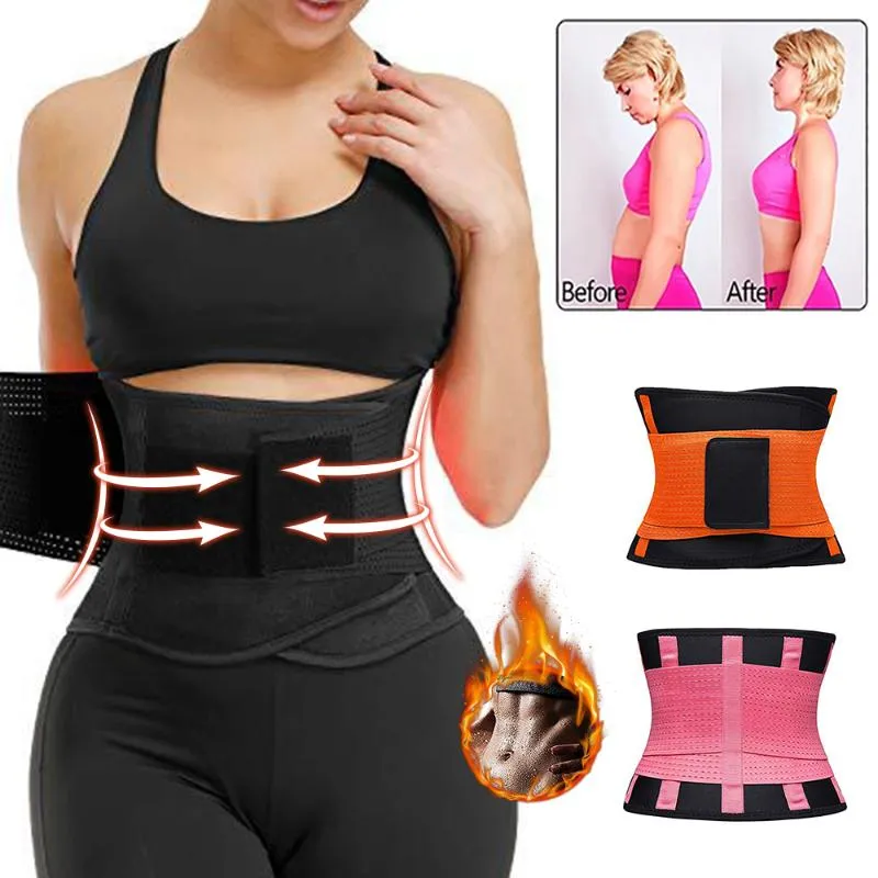 Camisoles & Tanks Women Waist Trainer Corset Top Shapers Slimming Belt Modeling Strap Body Shaper Neoprene Lumbar253B