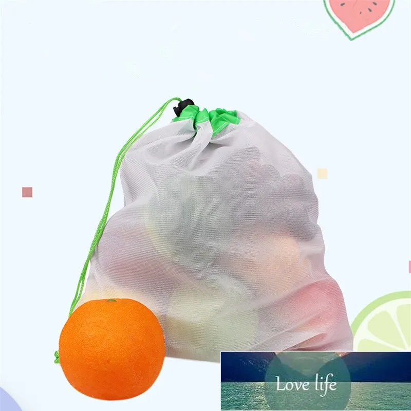 4pcs/set Reusable Mesh Produce Bags Washable Eco Friendly Bags For Groceries Storage Fruit Vegetable Toy Packing Gift Bag 77 Factory price expert design Quality