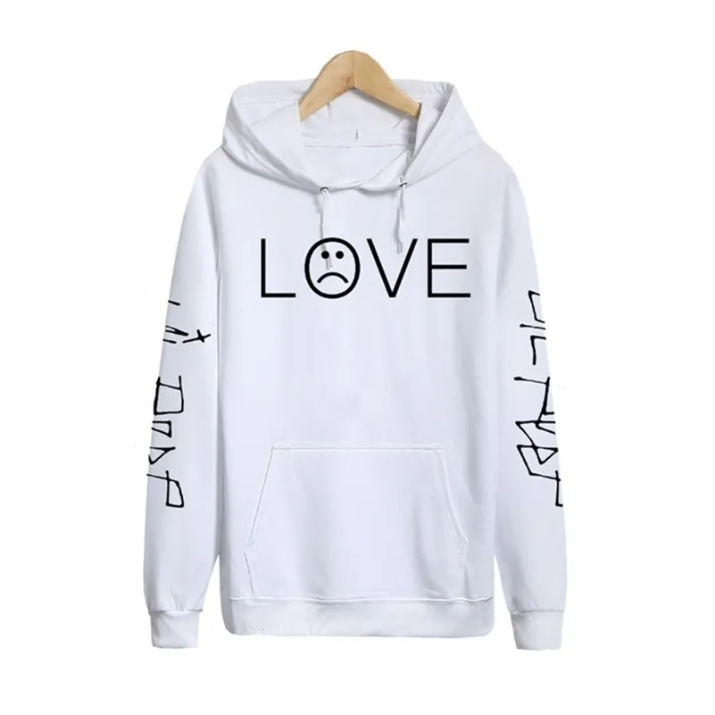 Pkorli Lil Peep LOVE Sweat Hommes Femmes Casual Pull Hip Hop Lil Peep Rappeur Hoodies Triste Visage Garçons Sweat À Capuche LJ201222