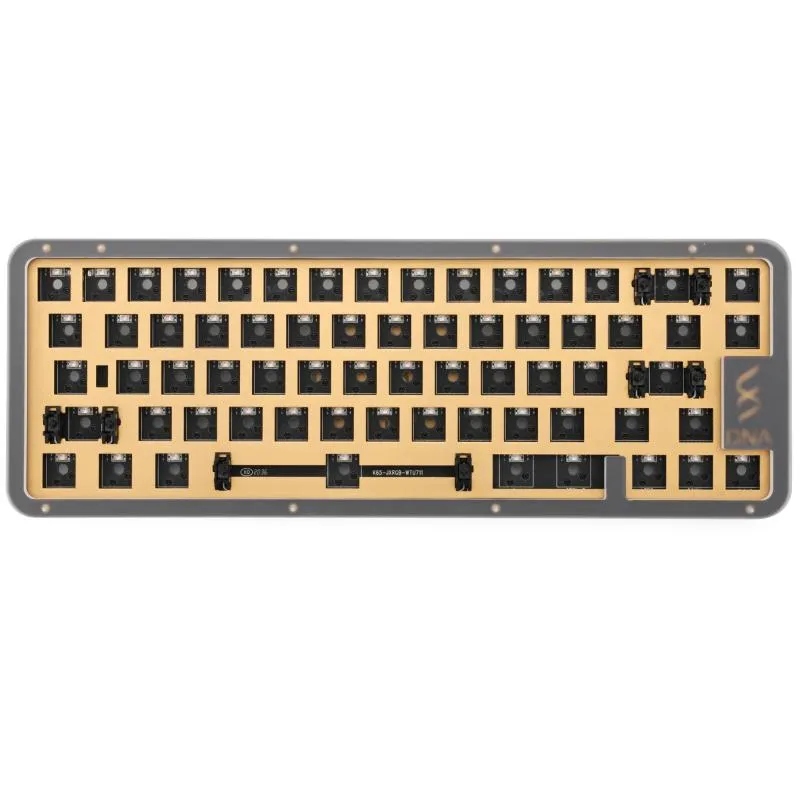 Claviers DNA65 65% Kit Kit personnalisé Clavier mécanique Case PCB Swappable Swapable Swapakable Effets d'éclairage avec RVB LED