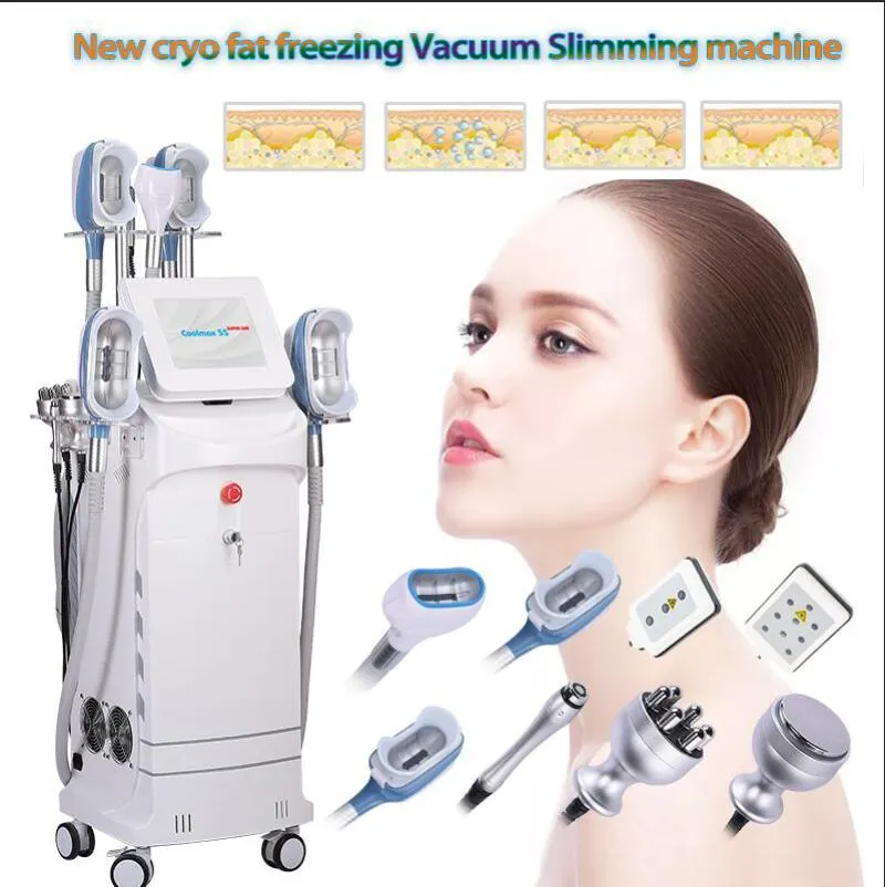 10 in 1 360 Cryolipolysis Slimming freeze Machine With 5 Cryo Heads fat Removal weight loss 40K Cavitation RF Lipo Laser Cryotherapy Beauty machine