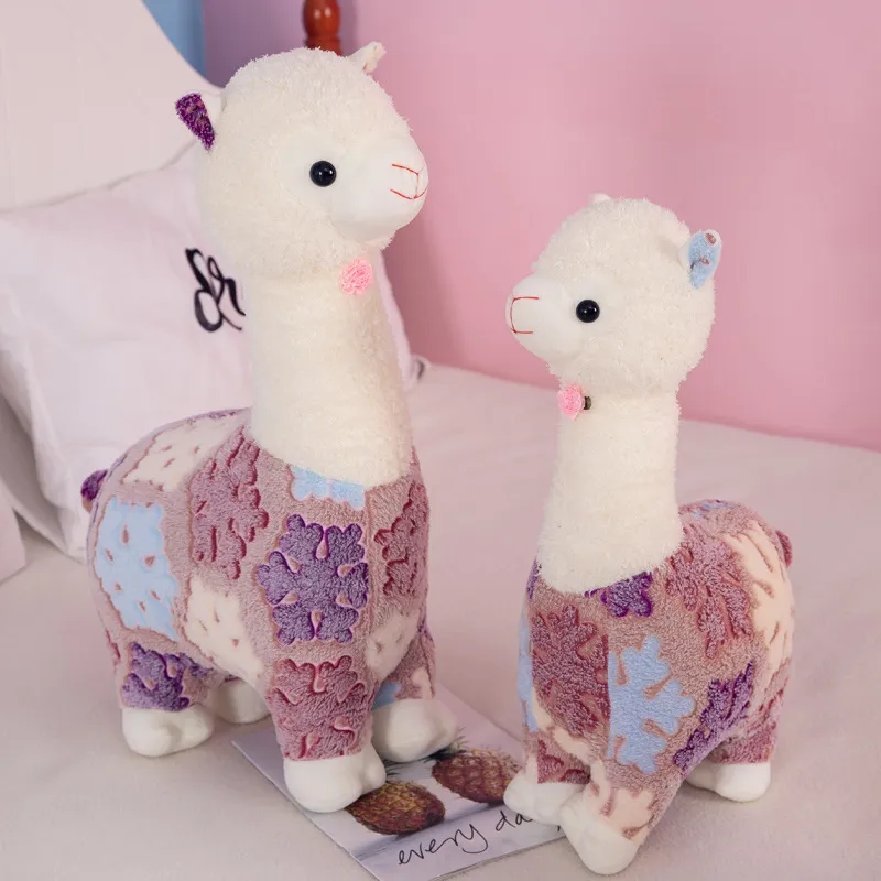 Creativo nuovo carino alpaca peluche giocattolo erba erba fangoso cavallo bambini per giocare con bambole ragazza cuore cuscino regalo vacanze