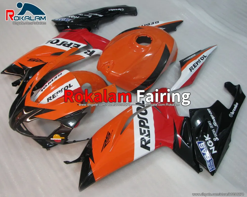 Eftermarknaden Fairings Kit för Aprilia RS125 2006 2008 2008 2009 2010 2011 Kroppsöverdrag Rs 125 06-11 Fairing (formsprutning)