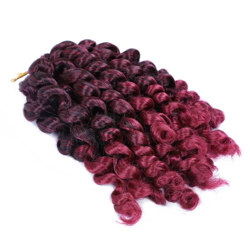 Extensions capillaires synthétiques au Crochet, 8 pouces, tresses au Crochet, 20 supports/paquet, cheveux bouclés jamaïcains LS08
