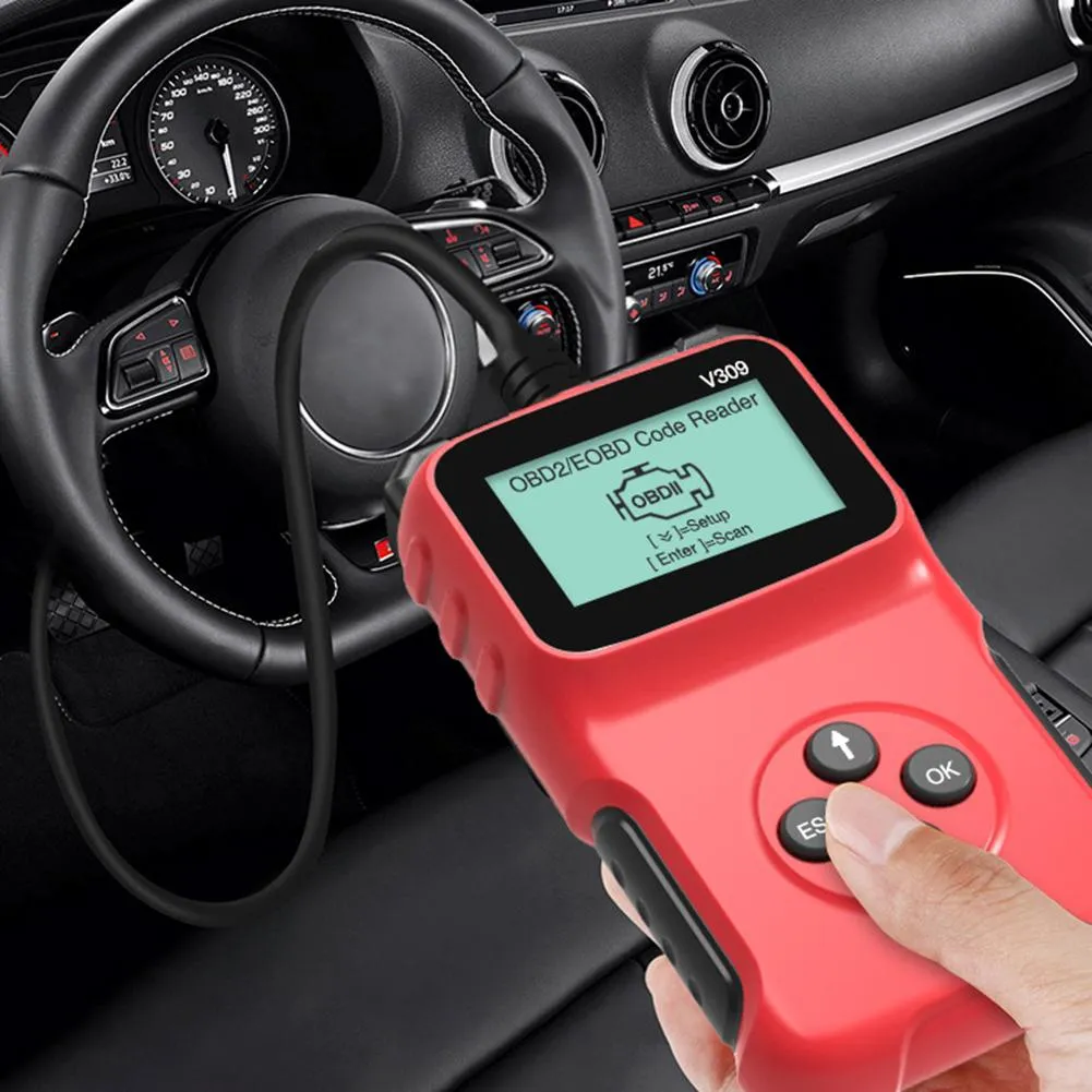 Новый инструмент обновления V309 OBD2 OBDII Автомобильный автомобильный диагностический сканер