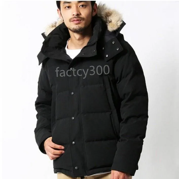 2021 Hiver Fourrure Hommes Vers Le Bas Parka Homme Jassen Chaquetas Survêtement Loup Fourrure À Capuche Manteau Veste Manteau Hiver Doudoune Taille S-3XL