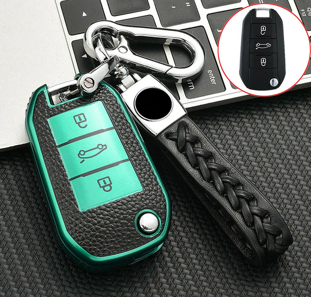 Hohe Qualität Weiche TPU Flip Key Case Abdeckung Für Peugeot 208 3008 5008  Für Citroen C4 Remote FOB Von 19,38 €