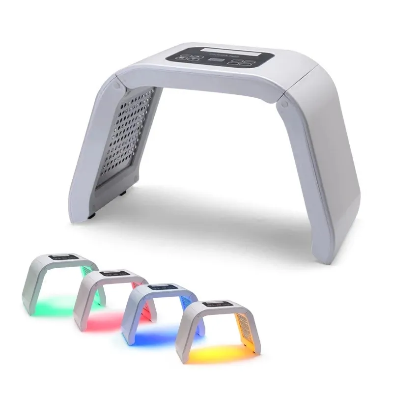 Professionele 4 kleuren PDT LED LICHT GEZICHTE GEZICHT VAN HUIDVERZORGHEID FOTON Therapie Machine Gezichtsmasker Verjonging Verstakking Acne rimpel Verwijderende schoonheidsapparatuur