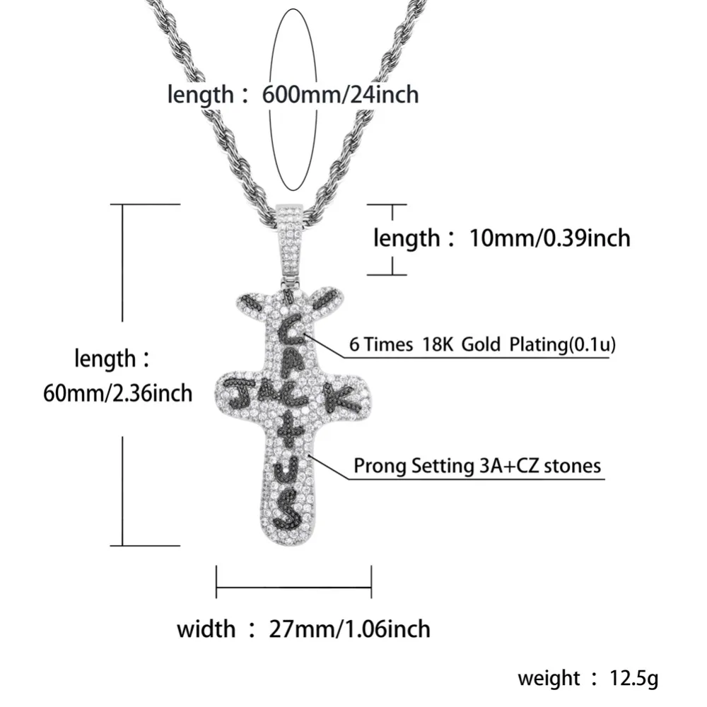 Beajewelry Hip Hop Pendant Necklace, Cactus Jack... From Chengzhisuda,  $11.75 | DHgate.Com