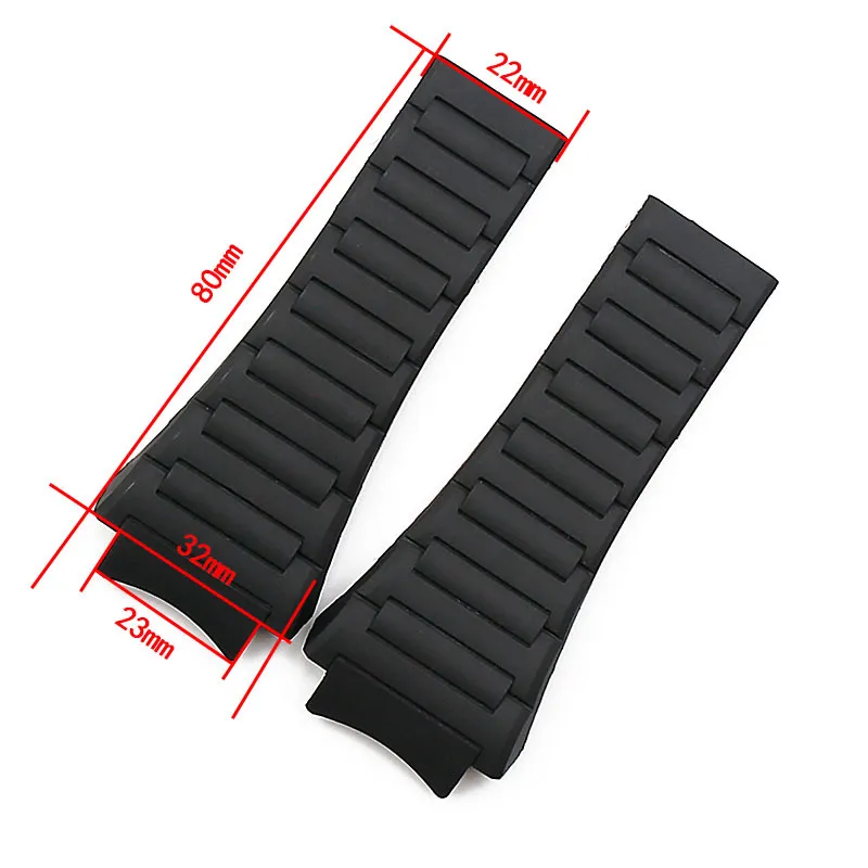 Men Band Accessories Rubber Strap Women For Porsche Design 6620