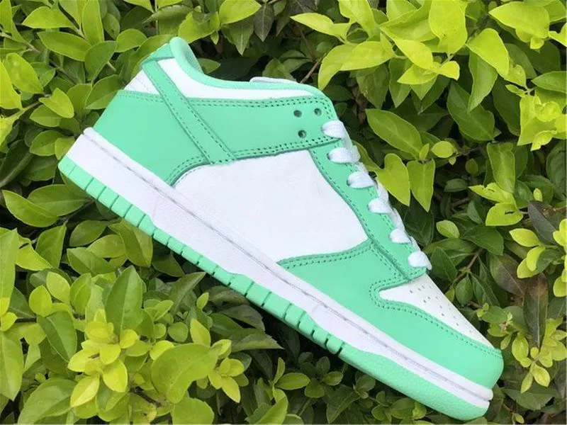 Women running shoes 2021 WMNS Green Glow chunky dunky white-green trainer outdoor sports sneakers with box DD1503-105