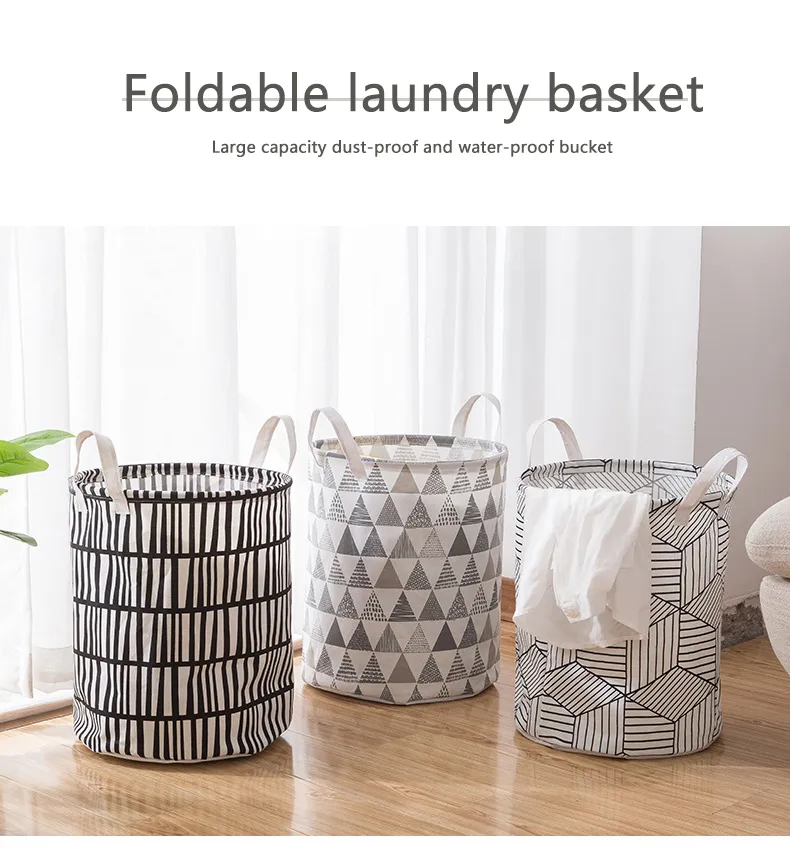 Folding Laundry Tub Basic Folding Clothes Basket Waterproof Childrens