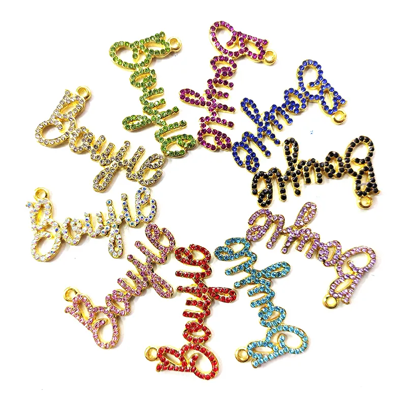 10pcs letter charms for women DIY jewelry accessories LTC0051-LTC0054