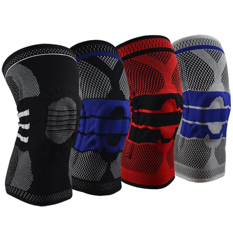 Outdoor Bags Elbow Knee Pads Knee Pads Elbow Sports Silicone Spring Support Basketball Cycling Mountaineering Running Fitness Outdoor Protective Gear