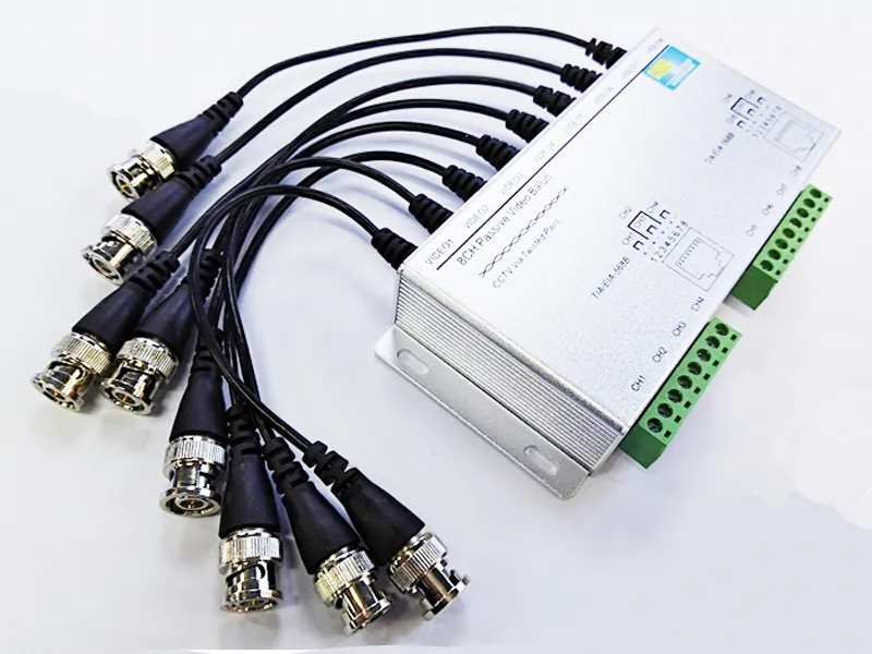 Balun Video Passivo 4CH CAT5 HD, BNC Femmina RJ45, Per Sistemi CCTV - Compatto E Durevole - Foto 10