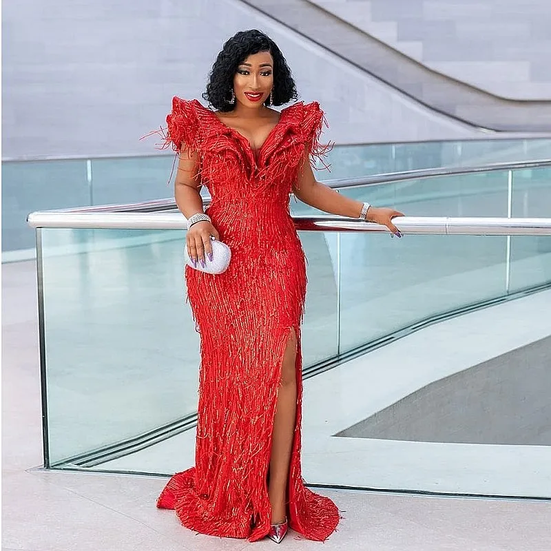 Deep V Neck Mermaid Lace Prom Dress With Cap Sleeves From Yier63 135.24 DHgate.Com