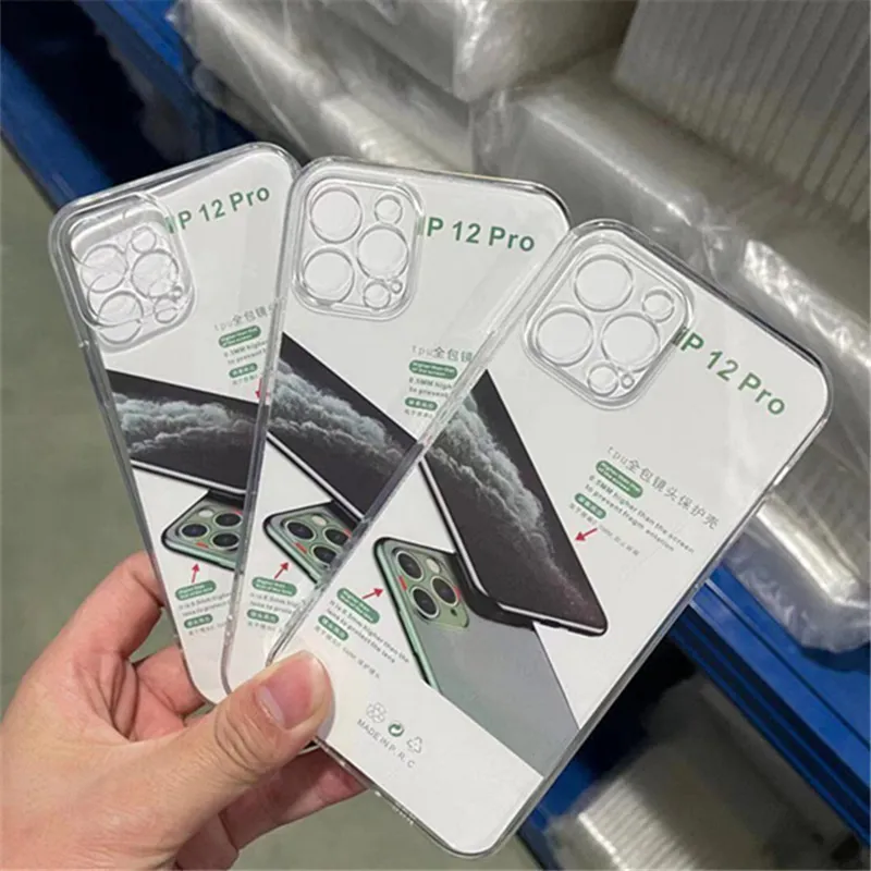 Case per iPhone 15 Pro Max 14 Plus 13 Mini 12 11 1,5 mm Cuzzo trasparente trasparente TPU TPU TPU Protezione protettiva Protezione Copertina di gomma Protezione