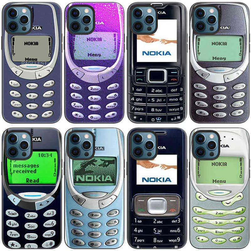 Retro Old Nostalgia Nokia Cellphone Case For Apple iPhone 13 12 Mini 11 Pro Max 7 8 XR X XS MAX 6 6S 7 8 Plus 5 5S SE 2020 Cover H1120