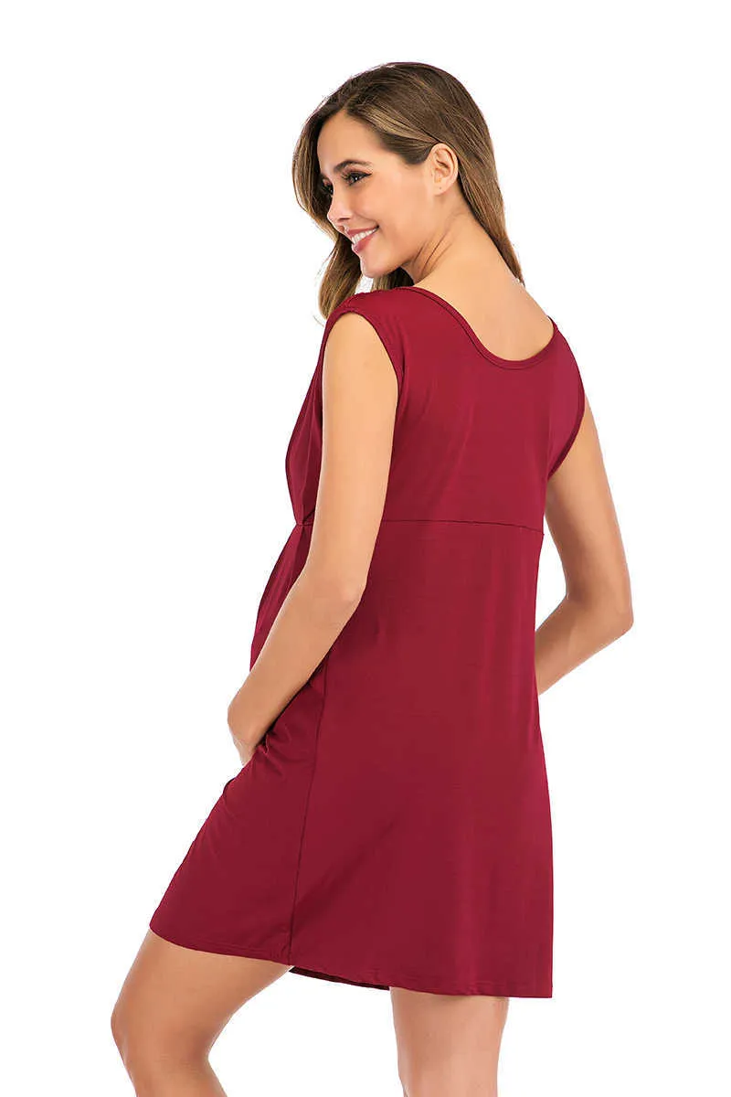 2020 Vestidos De Maternidad Ropa De Maternidad Sin Mangas Vestido