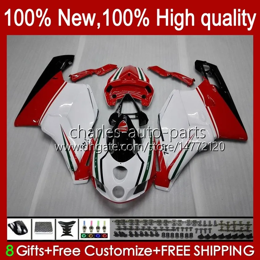 Motorcykel Fairings för Ducati Red White 749-999 749s 999s 749 999 2003-2006 ABS Bodywork 27No.5 749 999 S R 2003 2004 2005 2006 749R 999R 03 04 05 06 OEM Bodys Kit