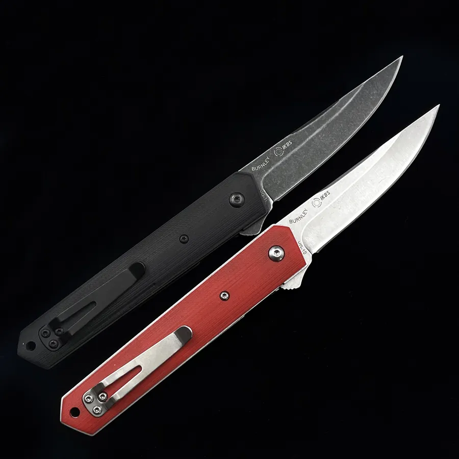 BOKER KWAIKEN FLIPPERクイックオープンベアリング折りたたみナイフVG10ストーン洗濯ブレードアウトドアキャンプハンティングポケットキッチンEDCツールKN6718251