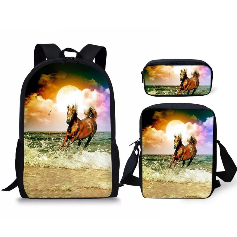 Horse book bags top