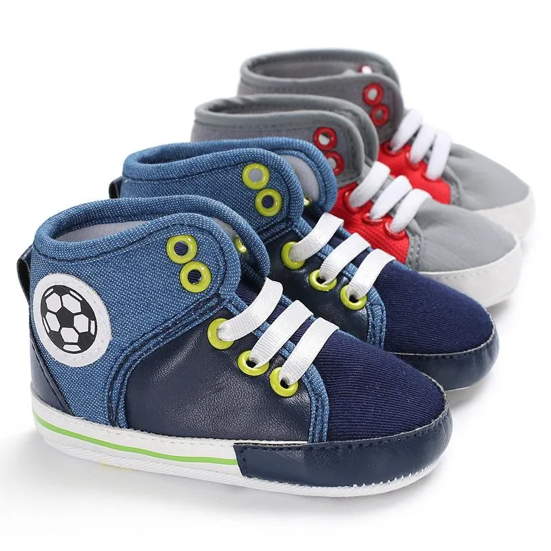 Primi escursioni per bambini Sneakers Fashion Born Baby Crib Shoes Boys Girls Neonato Bambino Soft Sole