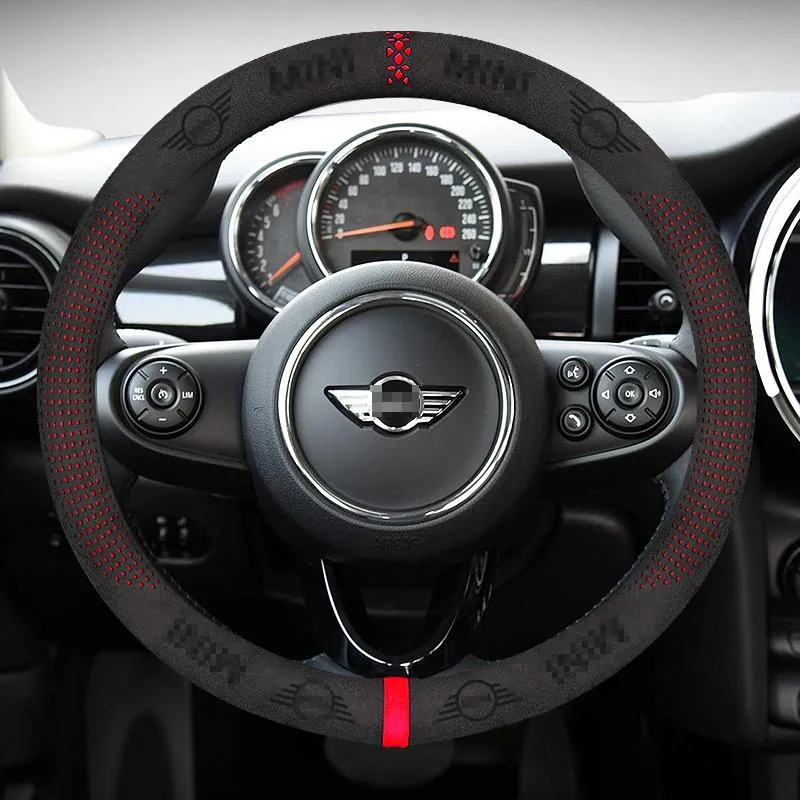 DHgate.com:Suede Steering Wheel Cover for MINI ONE Cooper - Non-Slip ...