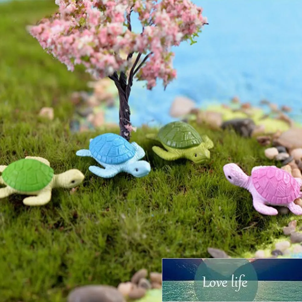 4 pièces Mini tortue tortue Miniature fée jardin décoration bricolage maison de poupée Terrarium Micro paysage décoration